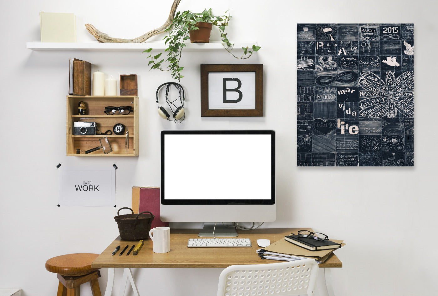 Graffiti Love by Ingrid Beddoes Wrapped Canvas - Wrapped Canvas - Americanflat