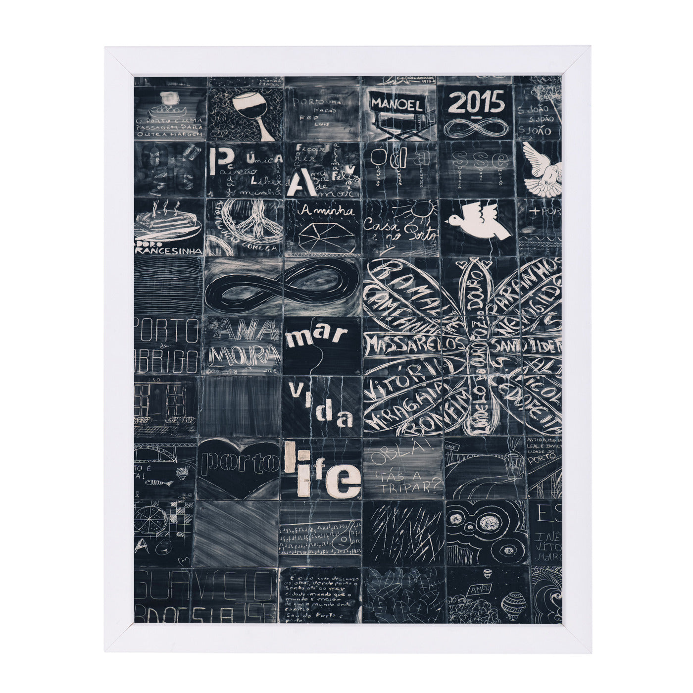 Graffiti Love by Ingrid Beddoes Framed Print - Americanflat