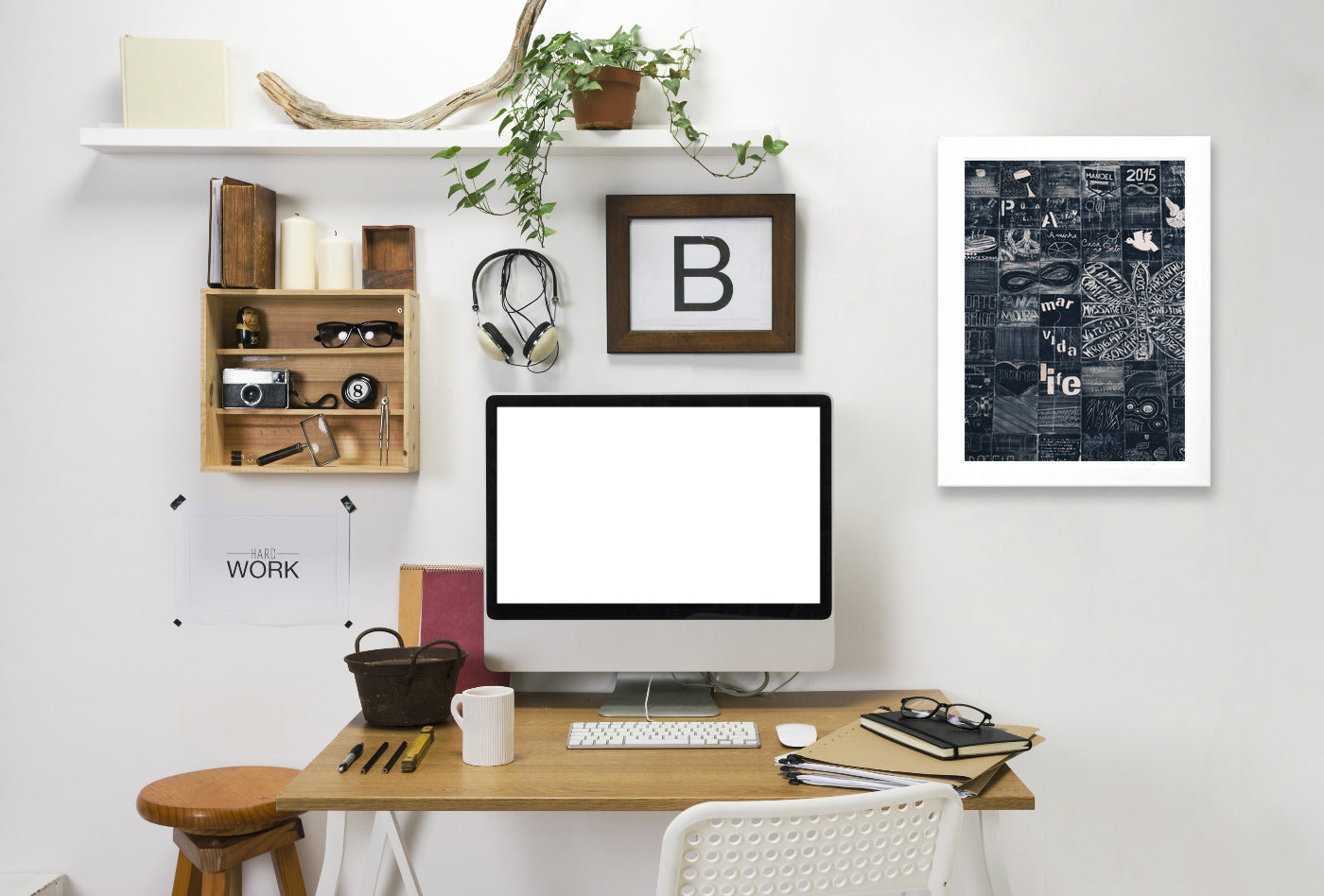Graffiti Love by Ingrid Beddoes Framed Print - Americanflat