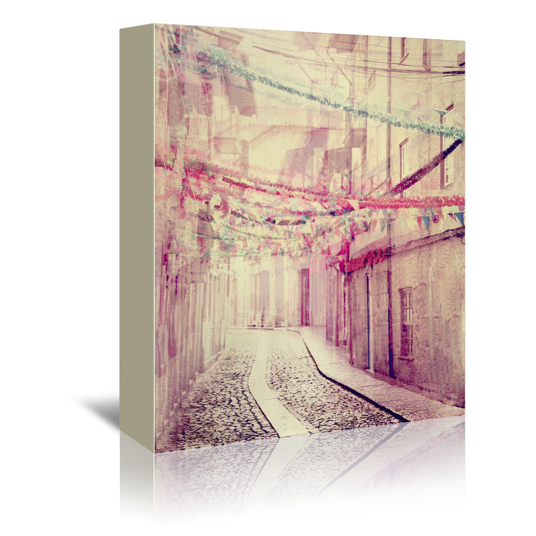 Street Party by Ingrid Beddoes Wrapped Canvas - Wrapped Canvas - Americanflat