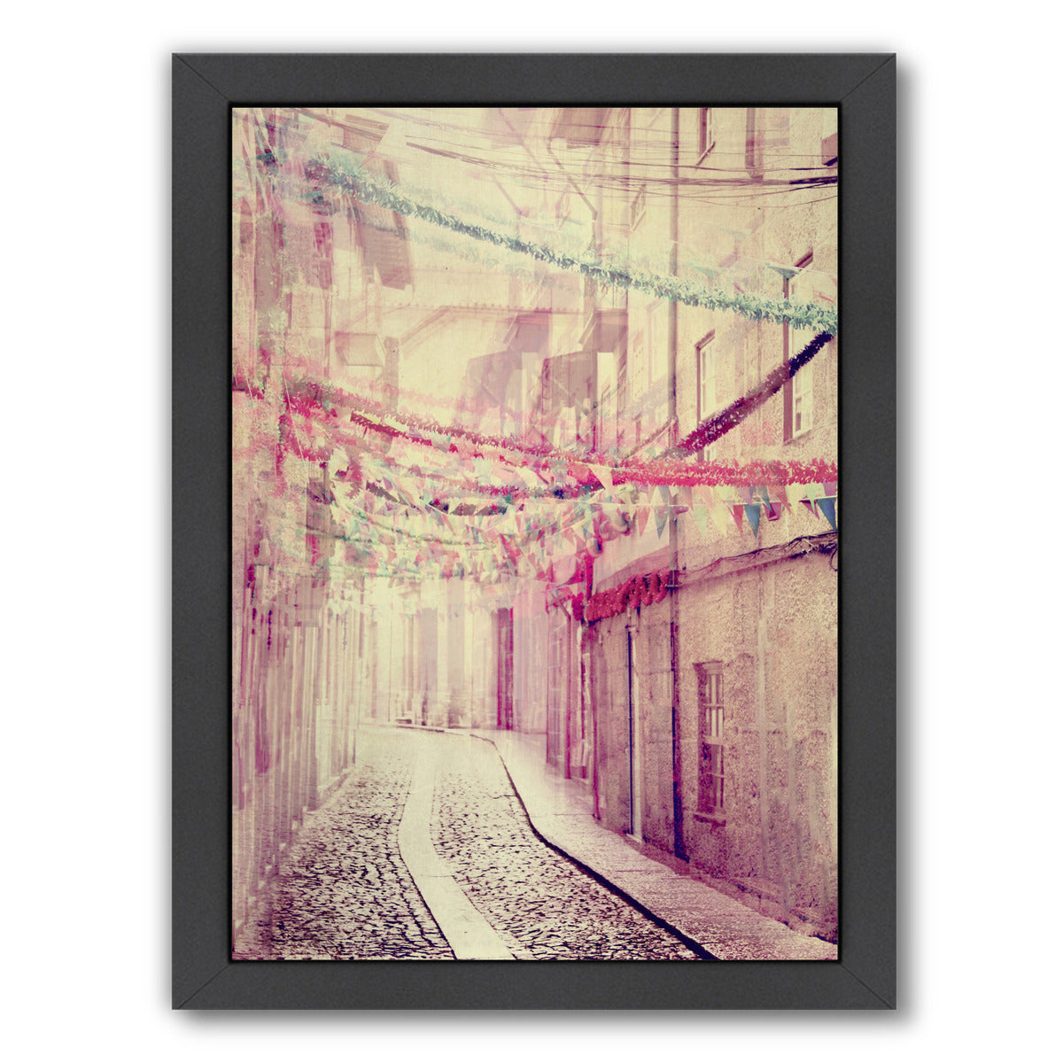 Street Party by Ingrid Beddoes Framed Print - Americanflat