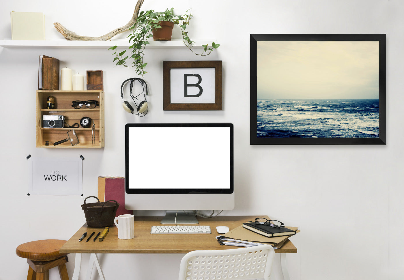 The Sea Copy by Ingrid Beddoes Framed Print - Americanflat