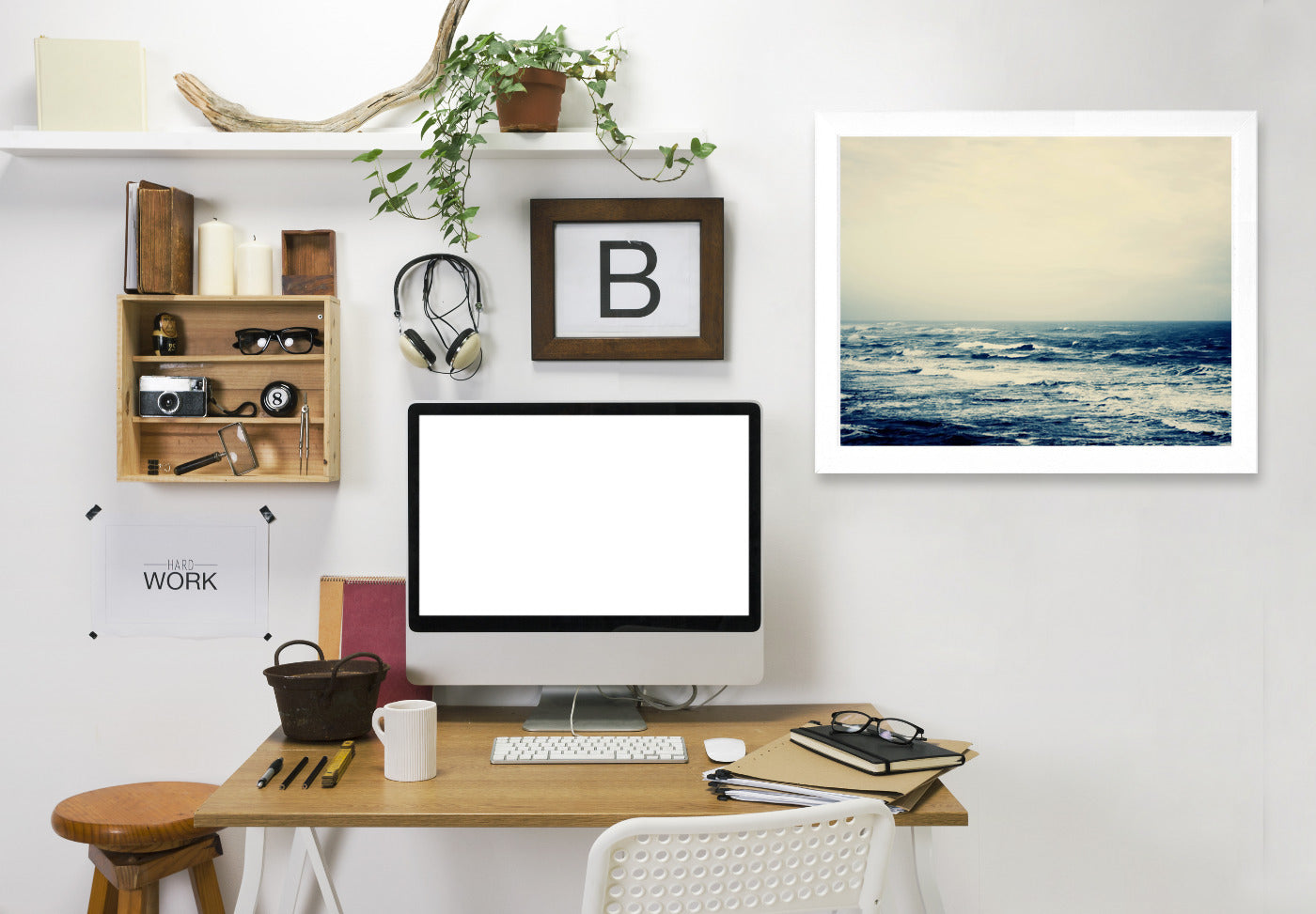 The Sea Copy by Ingrid Beddoes Framed Print - Americanflat