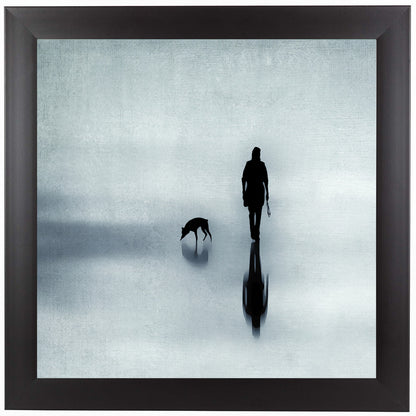 One Man And His Dog by Ingrid Beddoes Framed Print - Americanflat