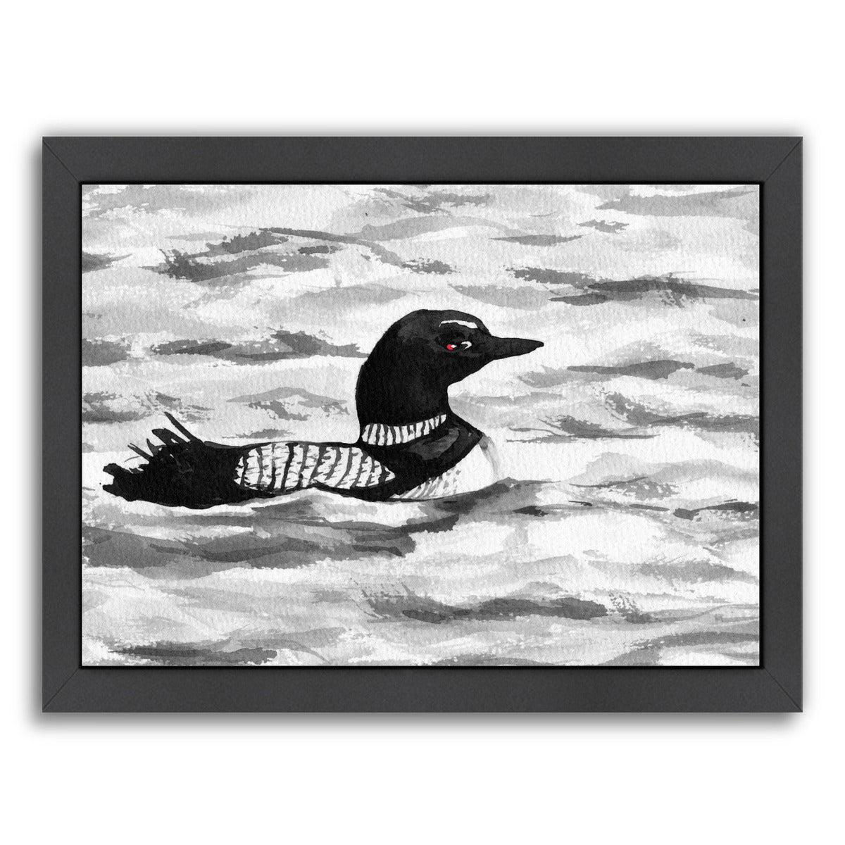 Common Loon by Brazen Design Studio Framed Print - Americanflat