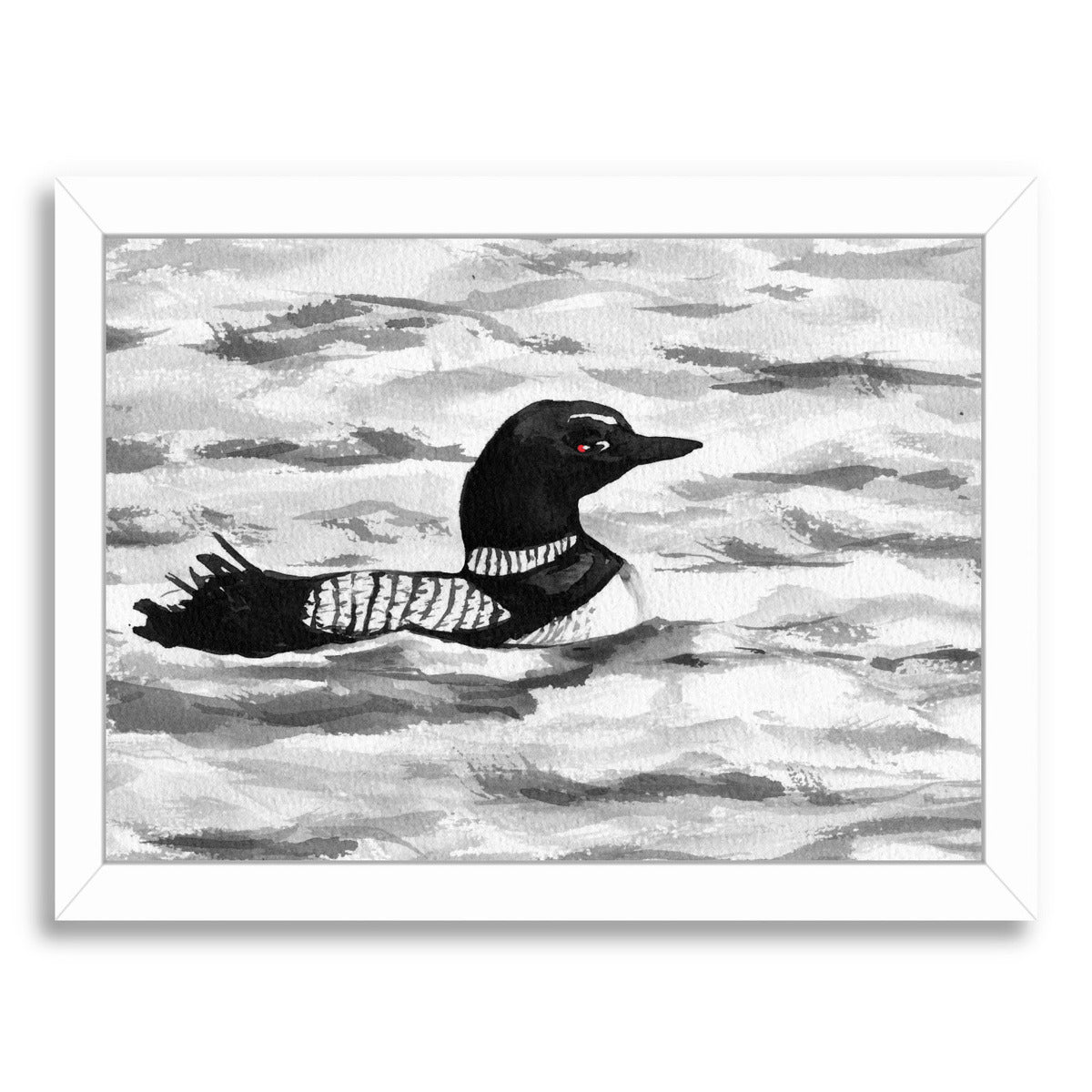 Common Loon by Brazen Design Studio Framed Print - Americanflat