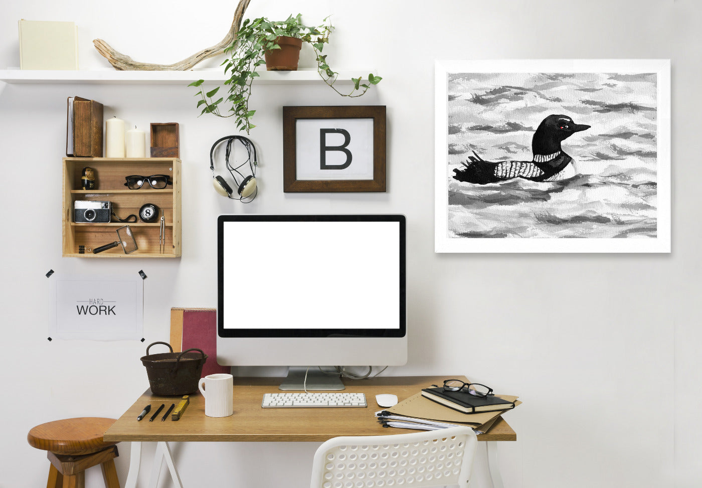 Common Loon by Brazen Design Studio Framed Print - Americanflat