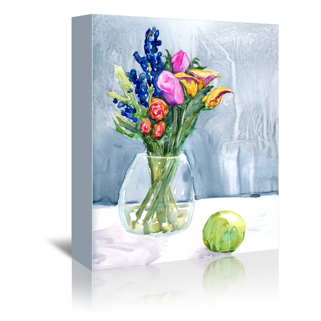 Fresh Flowers by Brazen Design Studio Wrapped Canvas - Wrapped Canvas - Americanflat