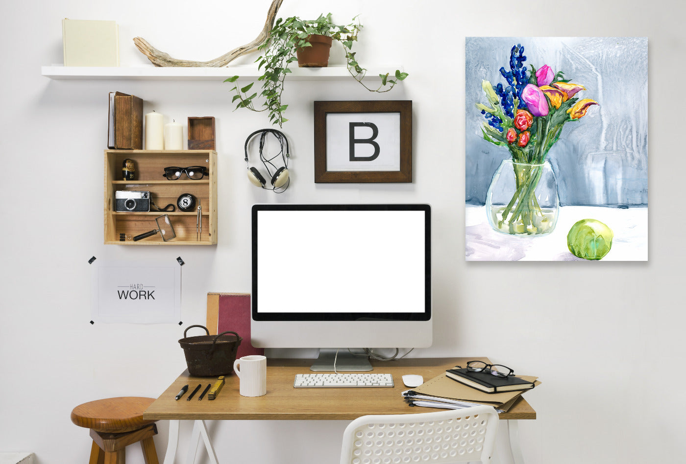 Fresh Flowers by Brazen Design Studio Wrapped Canvas - Wrapped Canvas - Americanflat