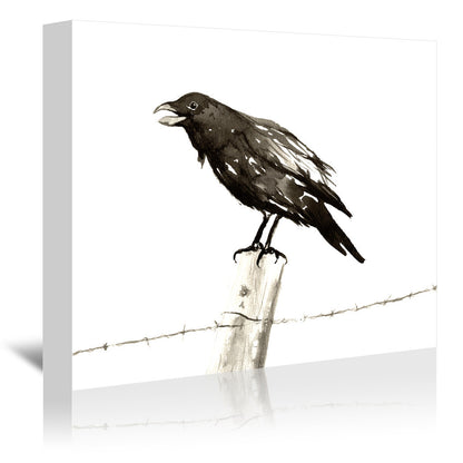 Ravens Call by Brazen Design Studio Wrapped Canvas - Wrapped Canvas - Americanflat