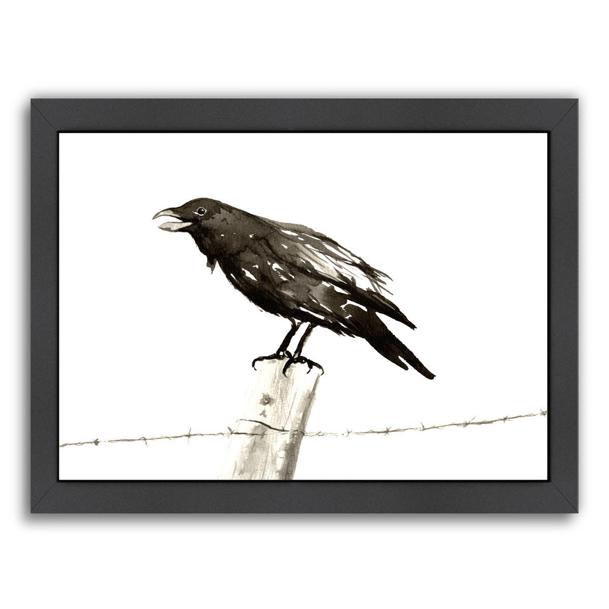 Ravens Call by Brazen Design Studio Framed Print - Americanflat