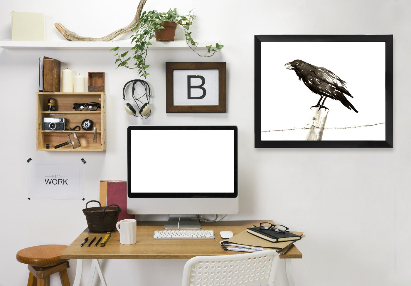 Ravens Call by Brazen Design Studio Framed Print - Americanflat