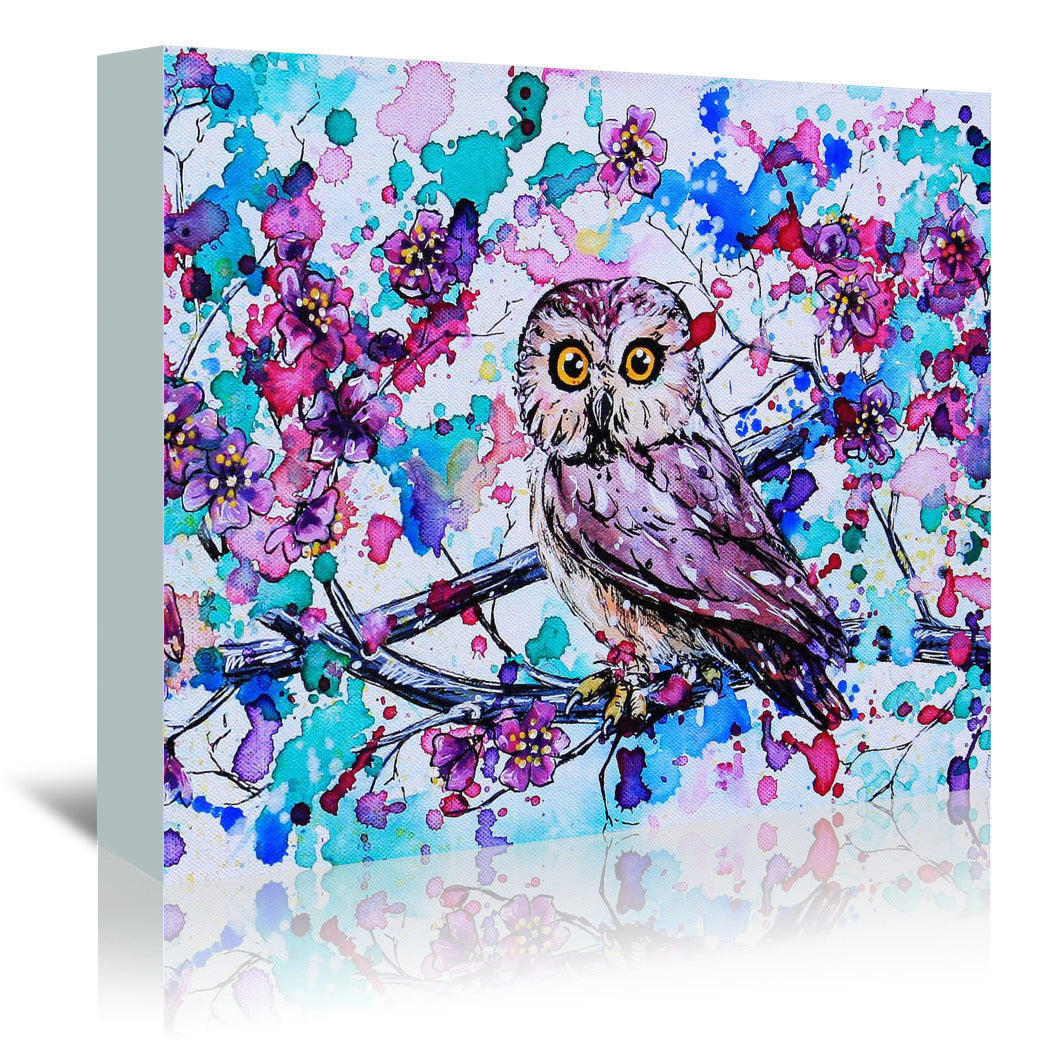 Little Owls 1 by Eve Izzett Wrapped Canvas - Wrapped Canvas - Americanflat