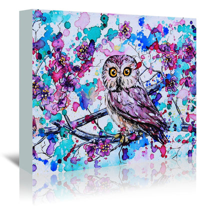 Little Owls 1 by Eve Izzett Wrapped Canvas - Wrapped Canvas - Americanflat