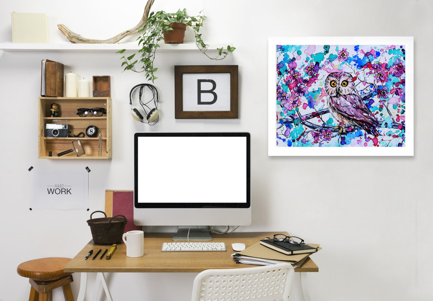 Little Owls 1 by Eve Izzett Framed Print - Americanflat