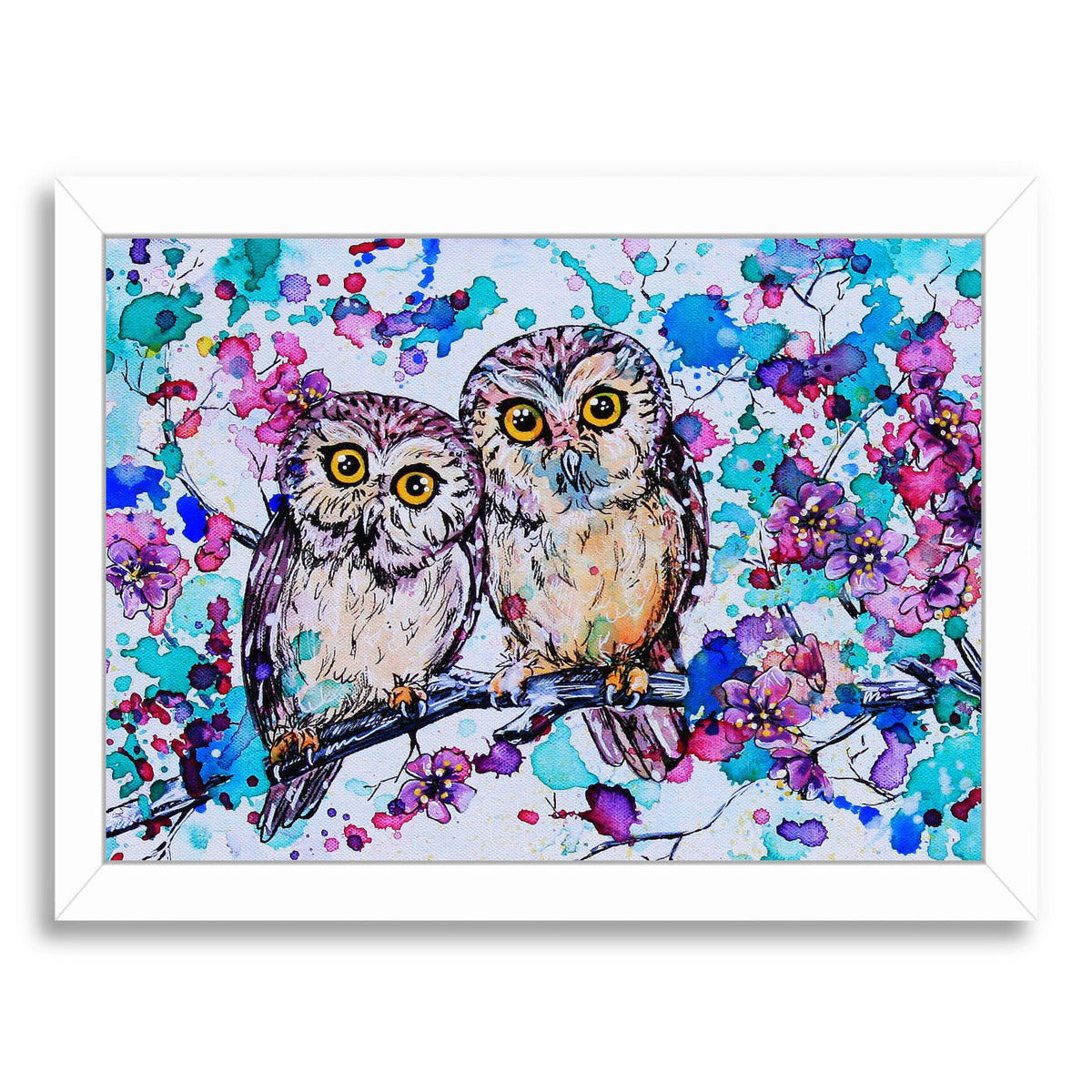 Little Owls 2 by Eve Izzett Framed Print - Americanflat