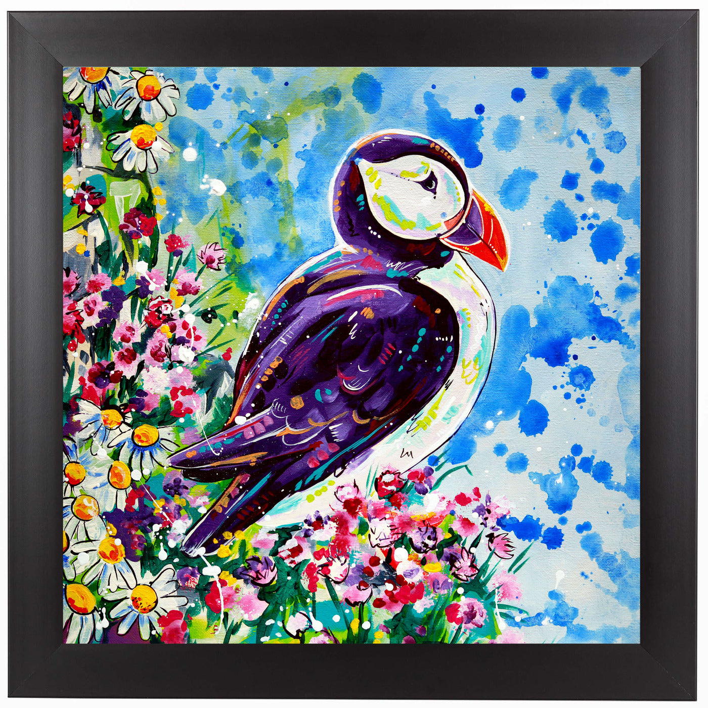 Puffin by Eve Izzett Framed Print - Americanflat