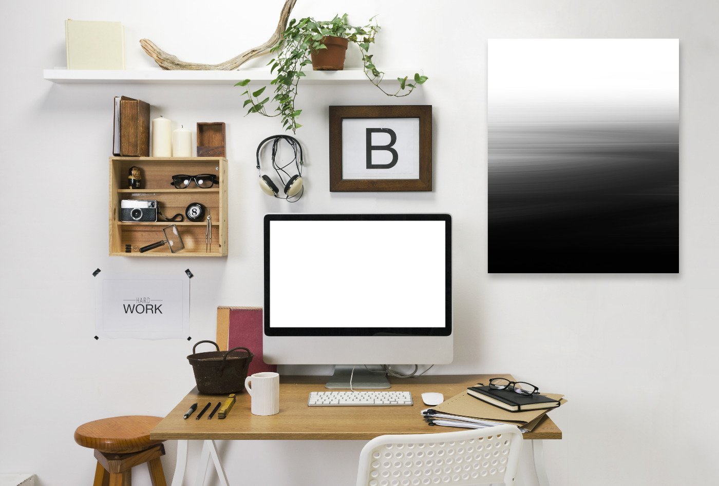Abstract Black by Emanuela Carratoni Wrapped Canvas - Wrapped Canvas - Americanflat