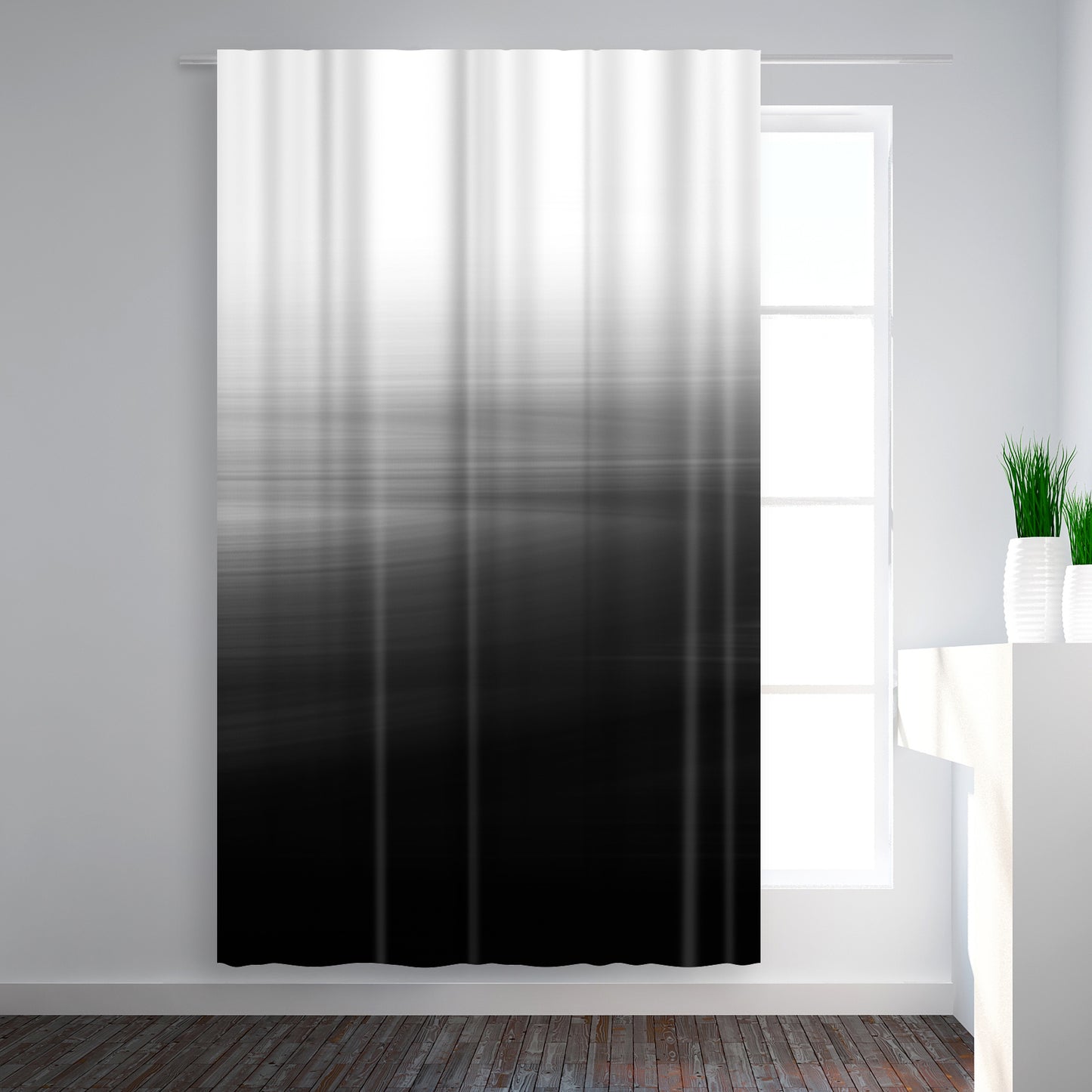 Blackout Curtain Single Panel - Abstract Black by Emanuela Carratoni - Blackout Curtains - Americanflat