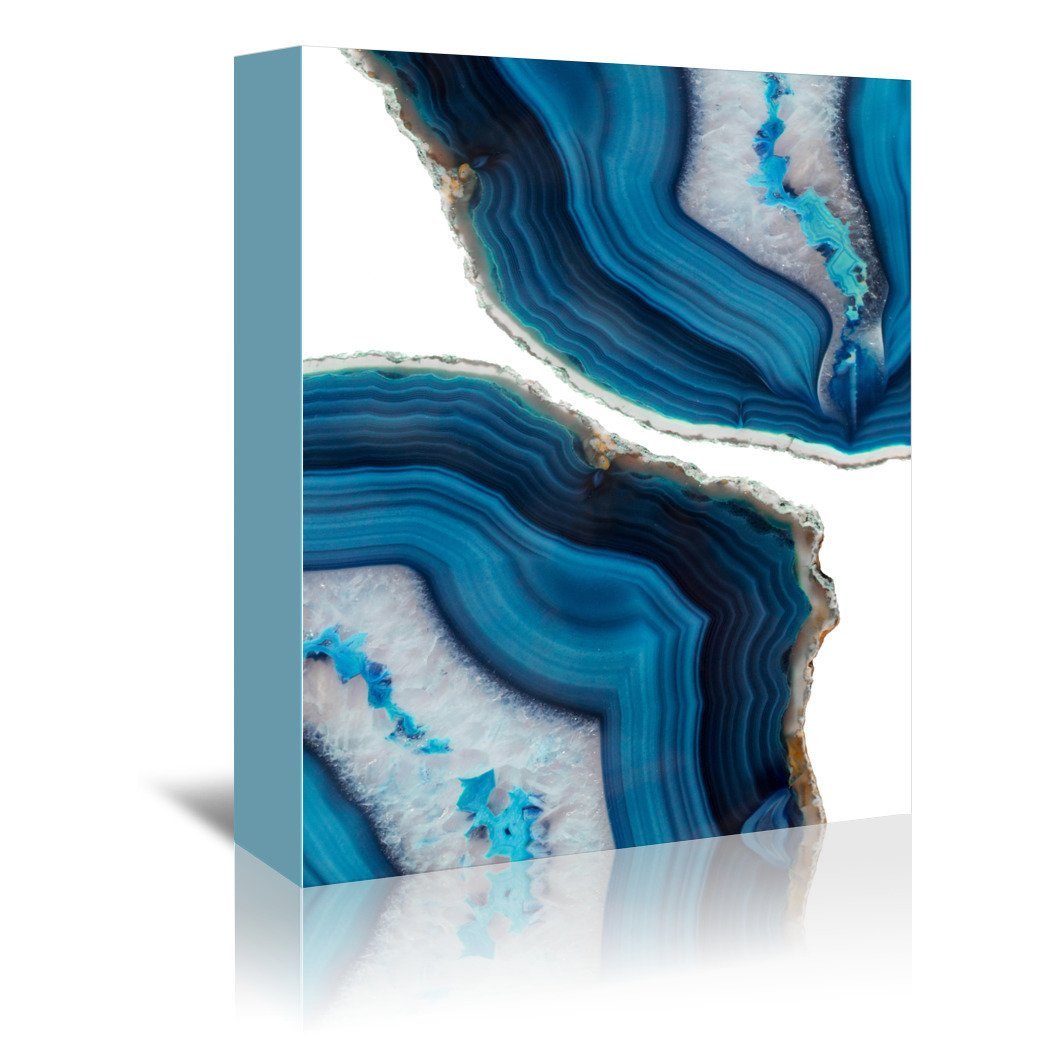 Blue Agate by Emanuela Carratoni Wrapped Canvas - Wrapped Canvas - Americanflat