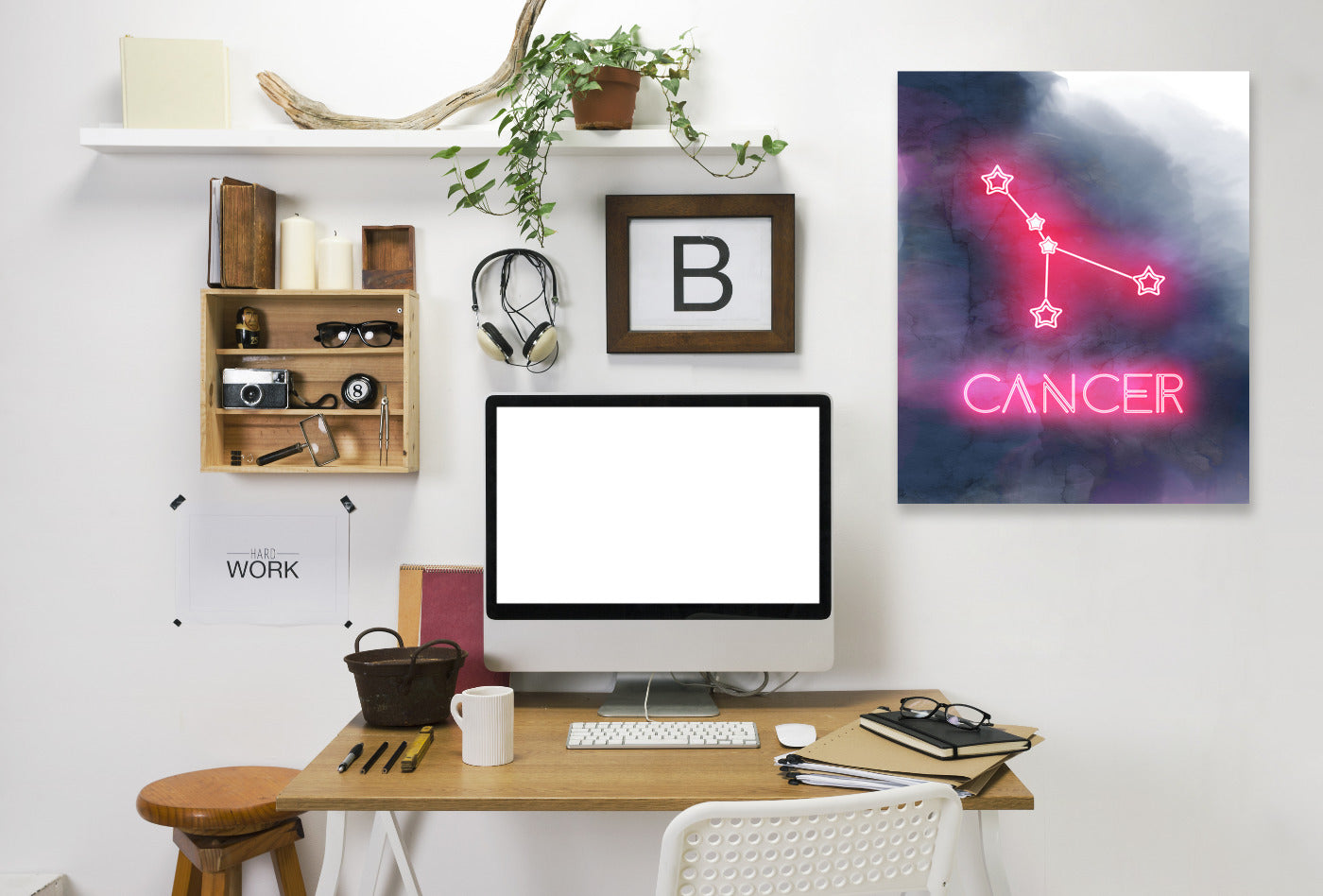 Cancer Zodiac by Emanuela Carratoni Wrapped Canvas - Wrapped Canvas - Americanflat