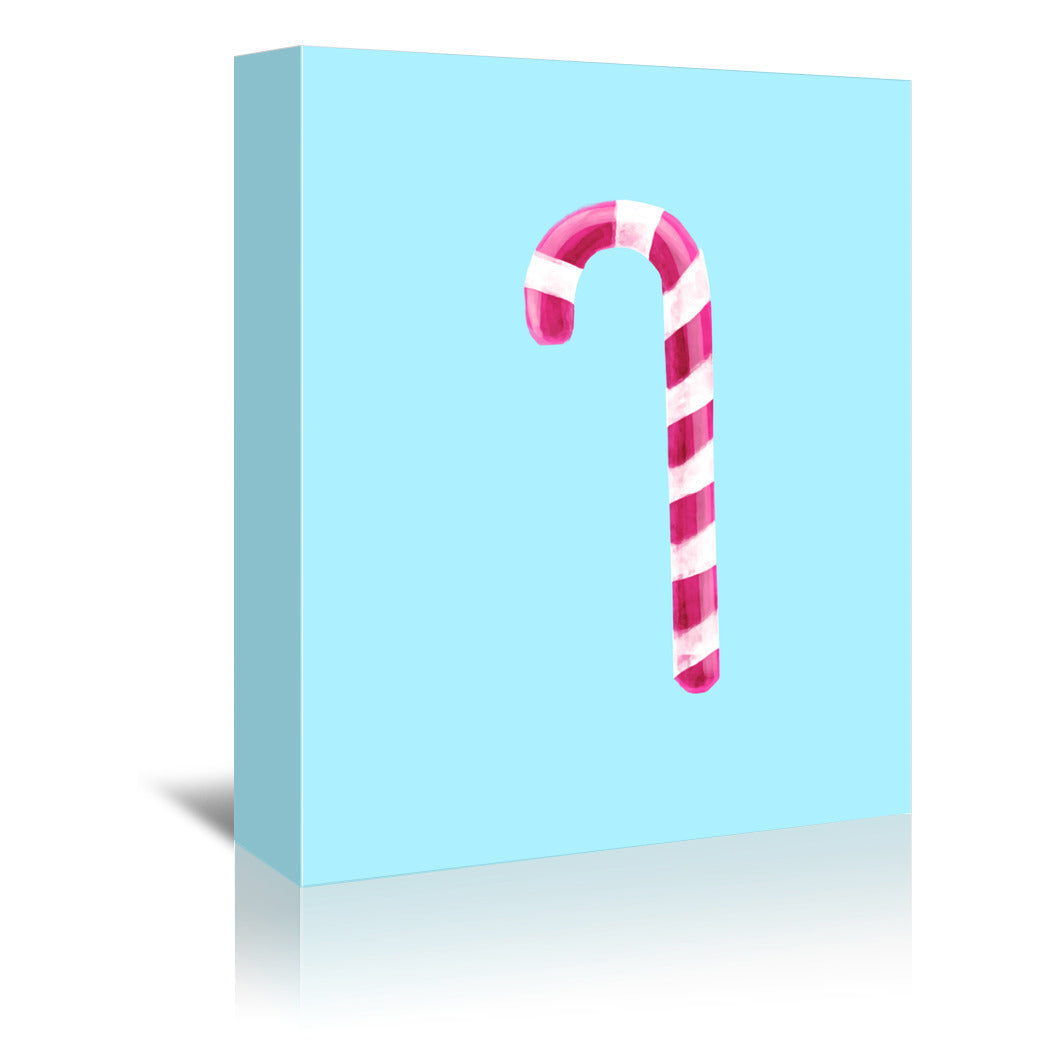 Candy Cane by Emanuela Carratoni Wrapped Canvas - Wrapped Canvas - Americanflat
