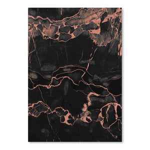 Copper On Black Marble by Emanuela Carratoni Art Print - Art Print - Americanflat