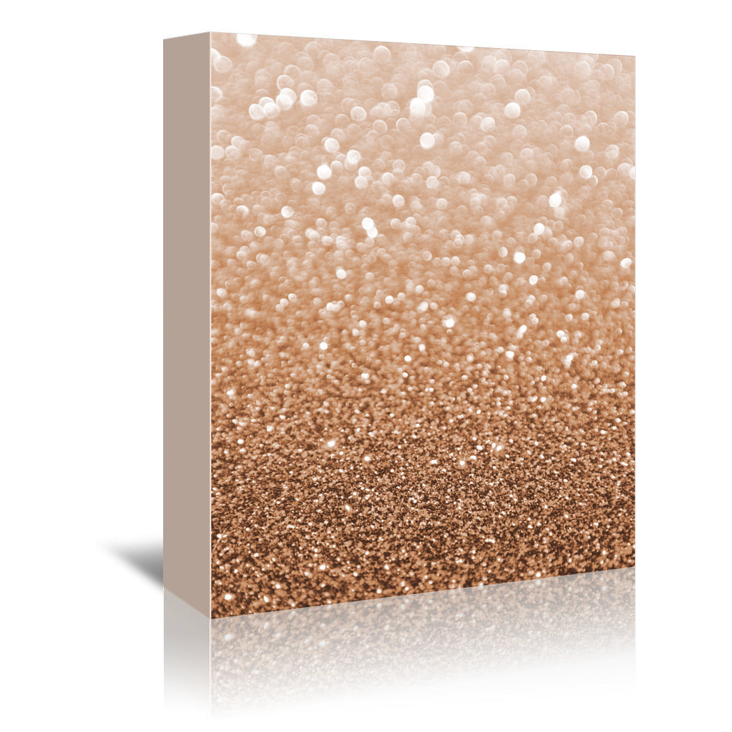 Copper Shiny Texture by Emanuela Carratoni Wrapped Canvas - Wrapped Canvas - Americanflat