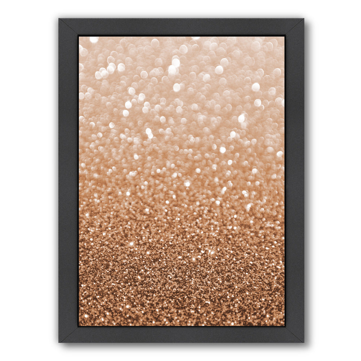 Copper Shiny Texture by Emanuela Carratoni Framed Print - Americanflat