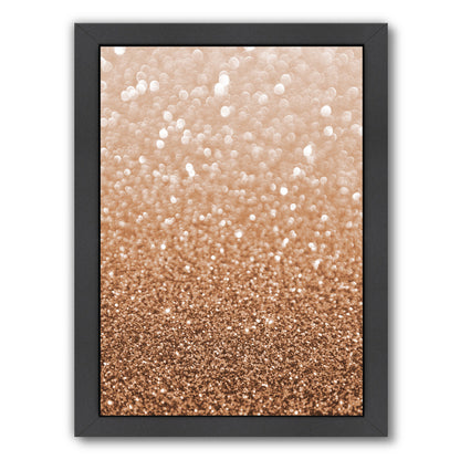 Copper Shiny Texture by Emanuela Carratoni Framed Print - Americanflat