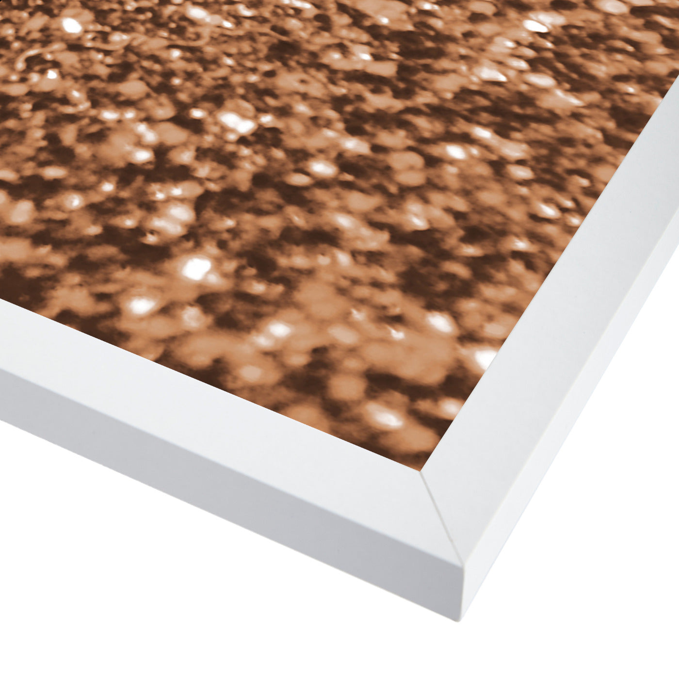 Copper Shiny Texture by Emanuela Carratoni Framed Print - Americanflat