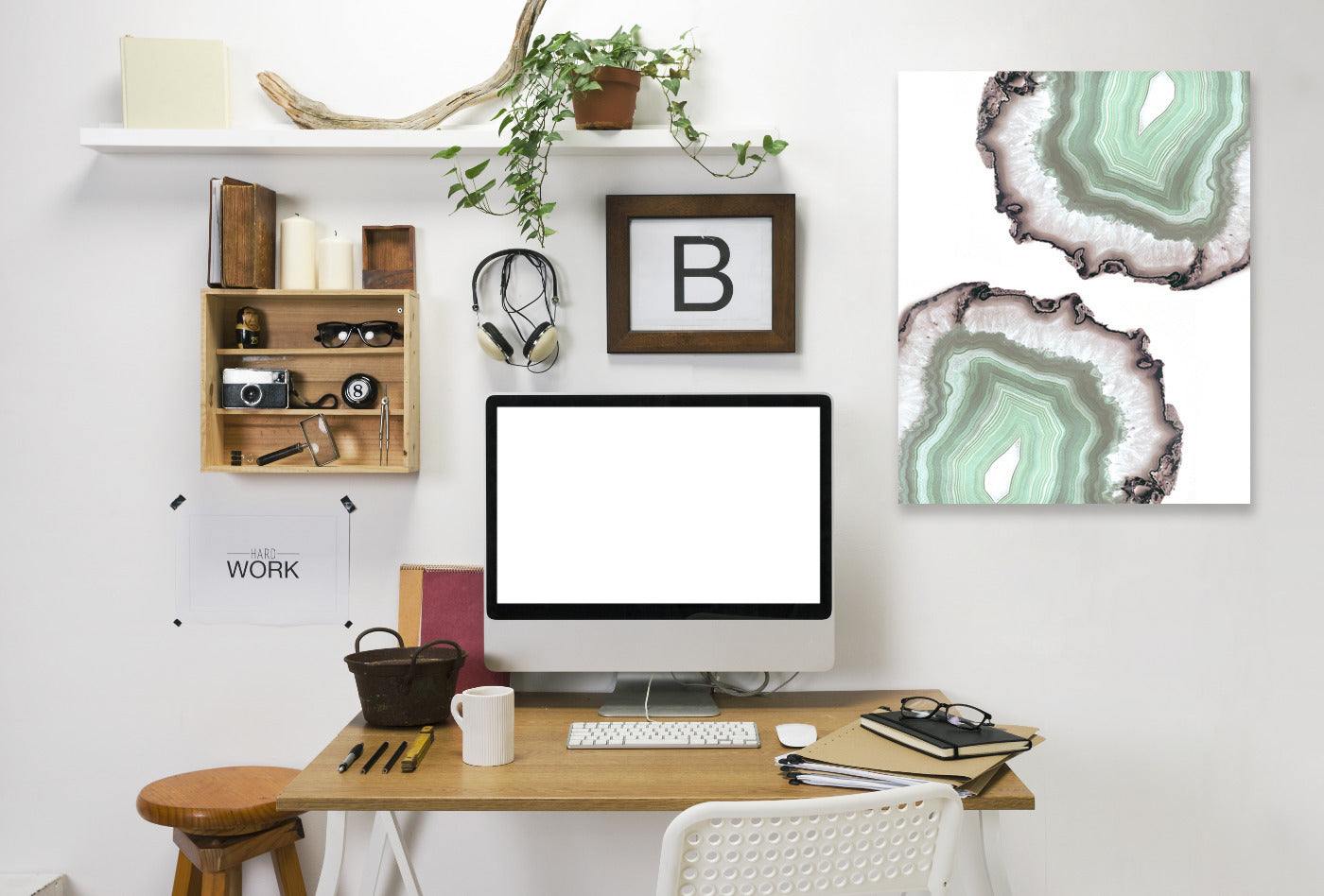 Fresh Water Agate by Emanuela Carratoni Wrapped Canvas - Wrapped Canvas - Americanflat