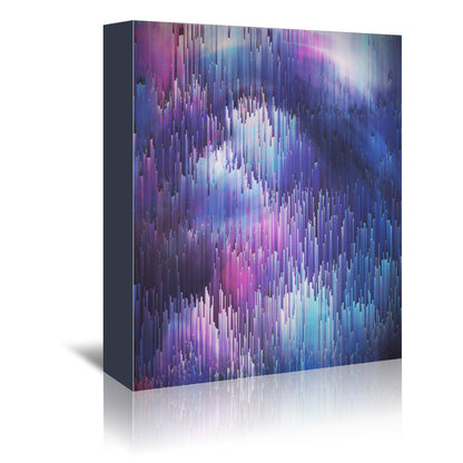 Glitch Galaxy by Emanuela Carratoni Wrapped Canvas - Wrapped Canvas - Americanflat