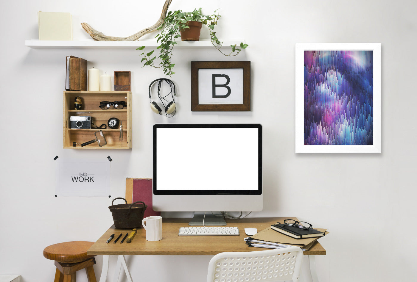 Glitch Galaxy by Emanuela Carratoni Framed Print - Americanflat
