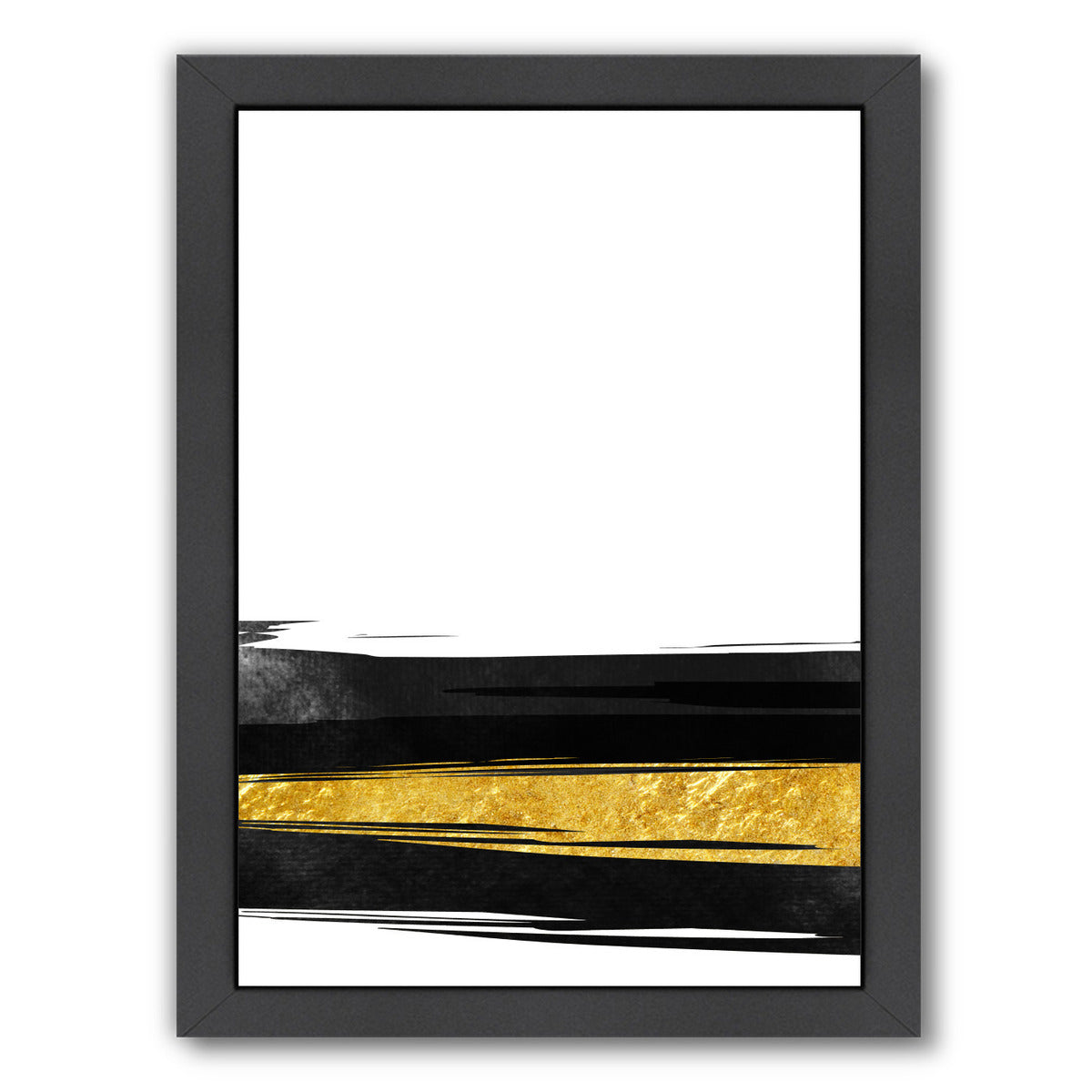 Golden Stripes by Emanuela Carratoni Framed Print - Americanflat