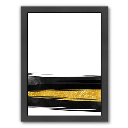 Golden Stripes by Emanuela Carratoni Framed Print - Americanflat