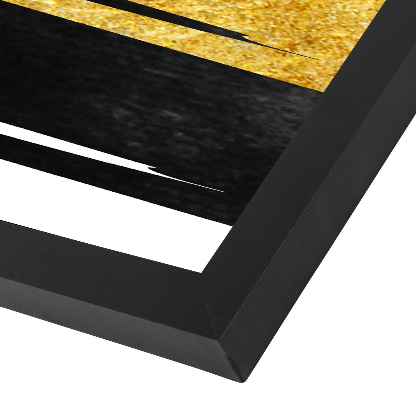 Golden Stripes by Emanuela Carratoni Framed Print - Americanflat