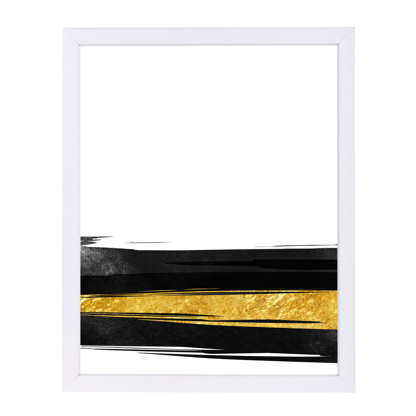 Golden Stripes by Emanuela Carratoni Framed Print - Americanflat