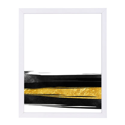 Golden Stripes by Emanuela Carratoni Framed Print - Americanflat