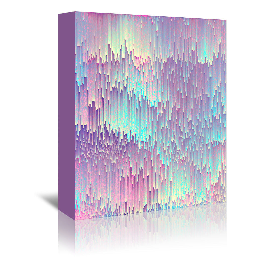Iridescent Glitches by Emanuela Carratoni Wrapped Canvas - Wrapped Canvas - Americanflat