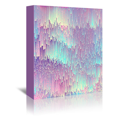 Iridescent Glitches by Emanuela Carratoni Wrapped Canvas - Wrapped Canvas - Americanflat