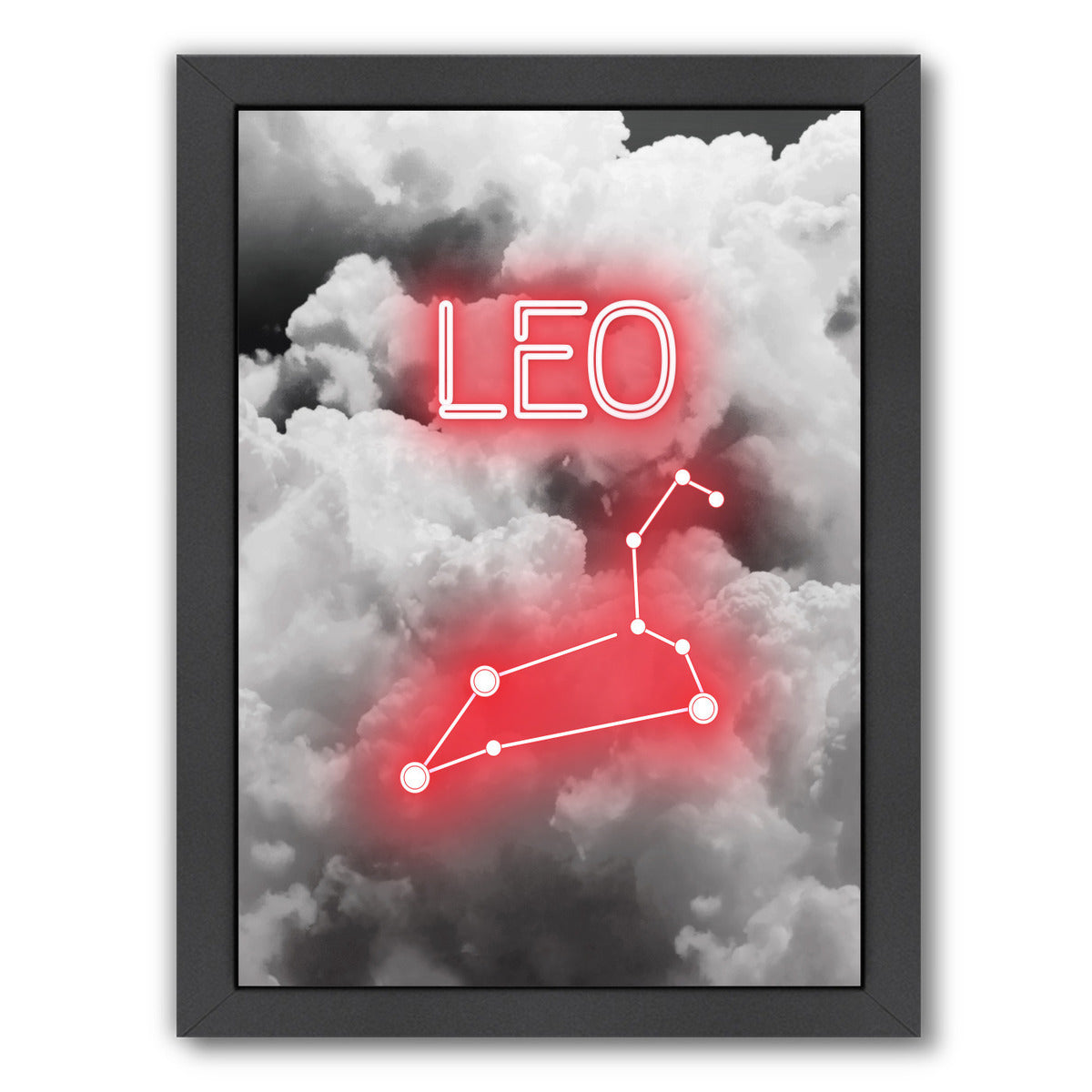 Leo Constellation by Emanuela Carratoni Framed Print - Americanflat