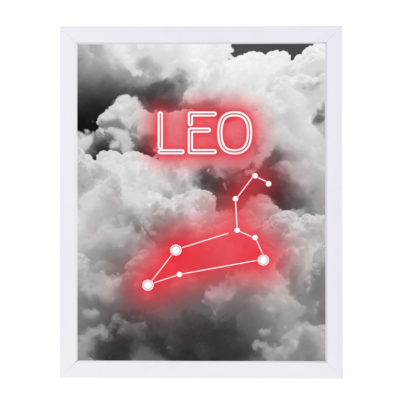 Leo Constellation by Emanuela Carratoni Framed Print - Americanflat