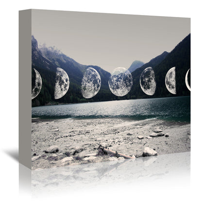 Moonlight Mountains by Emanuela Carratoni Wrapped Canvas - Wrapped Canvas - Americanflat