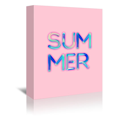 Neon Summer by Emanuela Carratoni Wrapped Canvas - Wrapped Canvas - Americanflat