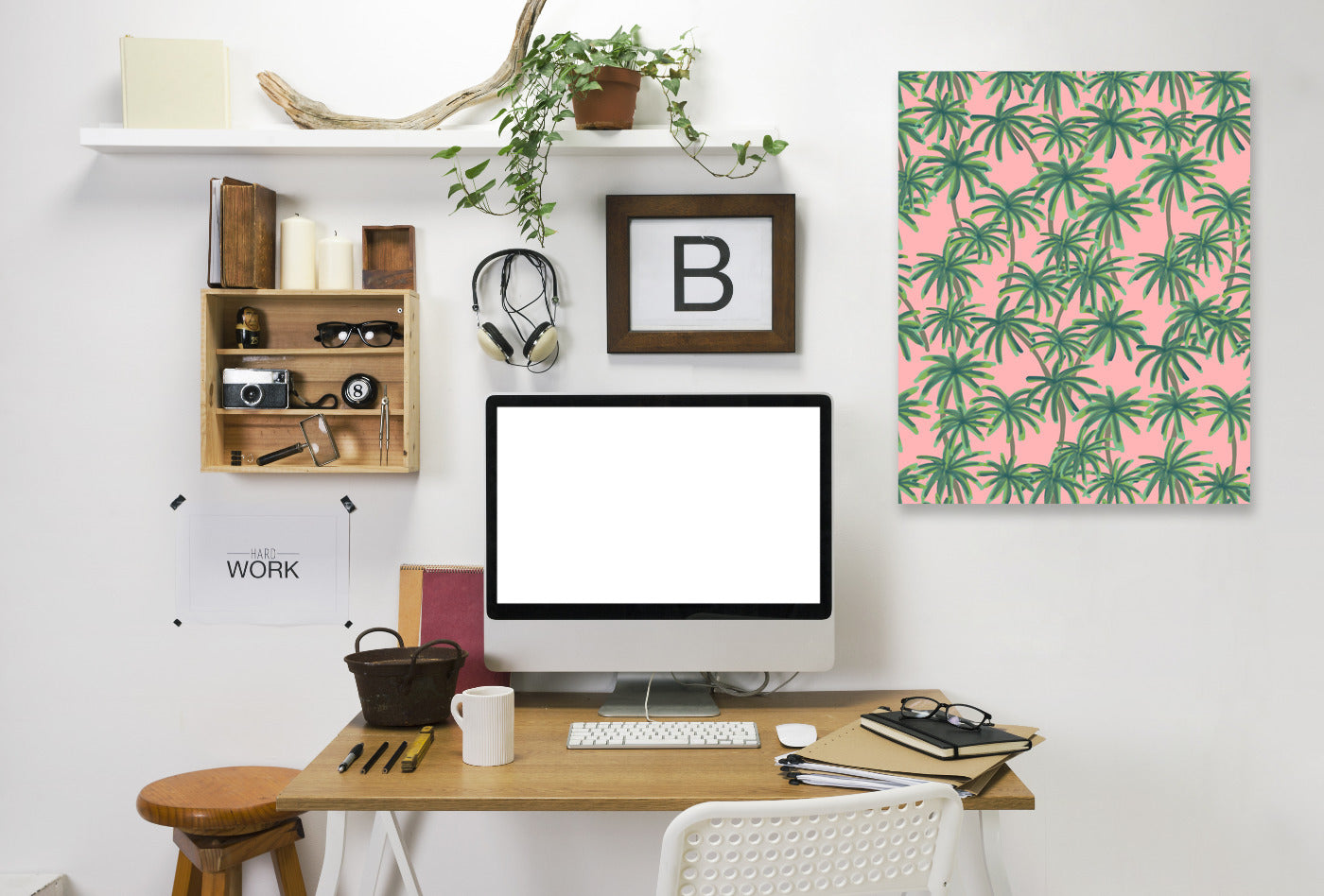 Palms Obsession by Emanuela Carratoni Wrapped Canvas - Wrapped Canvas - Americanflat