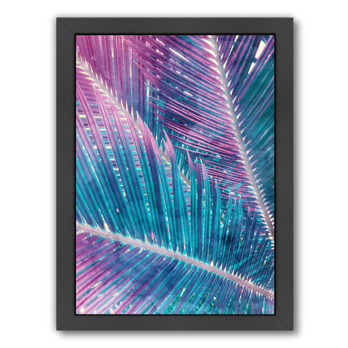 Pastel Palms Ii by Emanuela Carratoni Black Framed Print - Americanflat