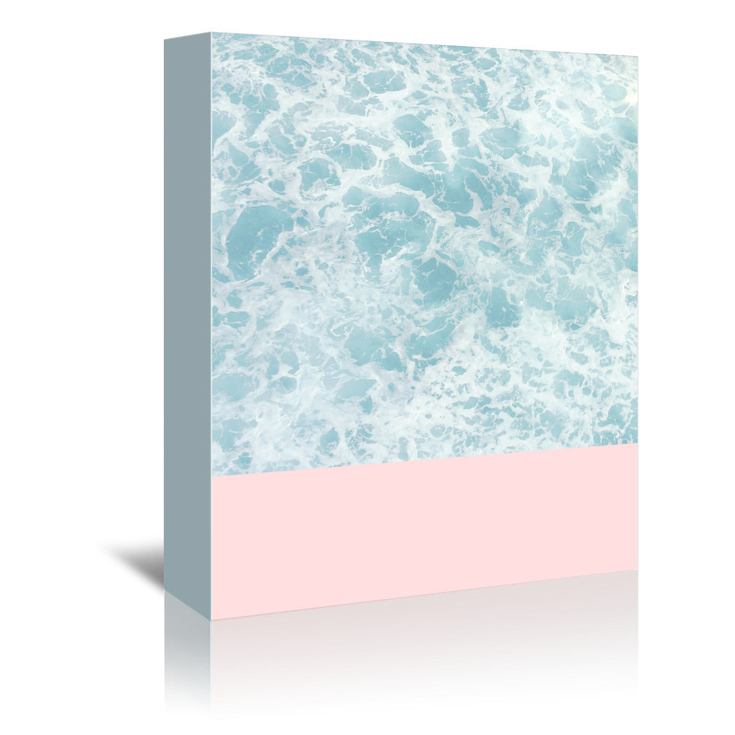 Pink On The Sea by Emanuela Carratoni Wrapped Canvas - Wrapped Canvas - Americanflat