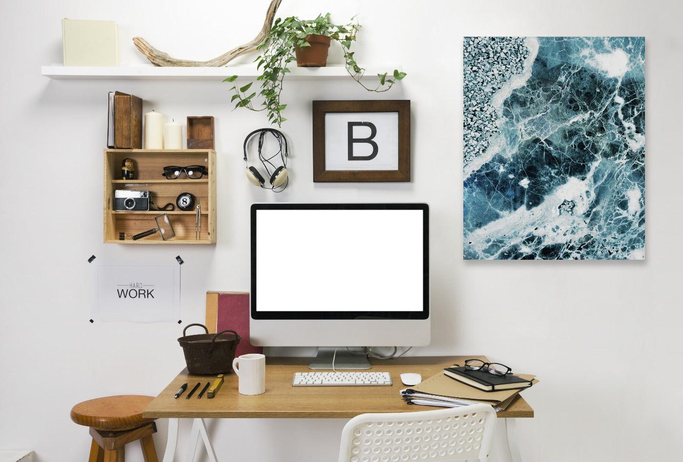 Sea Marble by Emanuela Carratoni Wrapped Canvas - Wrapped Canvas - Americanflat