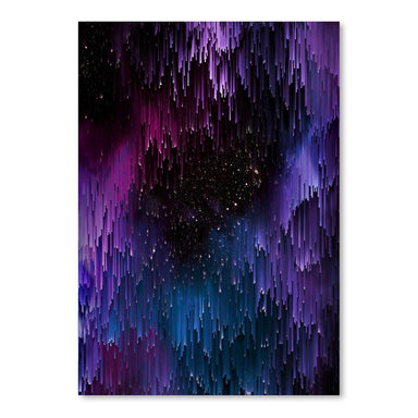 Ultraviolet Glitch Galaxy by Emanuela Carratoni Art Print - Art Print - Americanflat